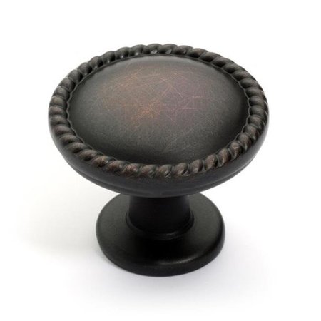 DYNASTY HARDWARE Dynasty Hardware K-80102-10B Super Saver Beaded Cabinet Knob Aged Oil Rubbed Bronze K-80102-10B